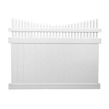 White Vinyl Privacy Fence Panel