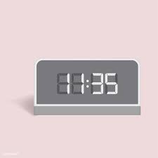 Vector Image Of Digital Alarm Clock