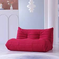 Armless 2 Seater Sofa In Red Mh Sf117re