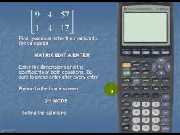 Linear Equations Using The Ti83
