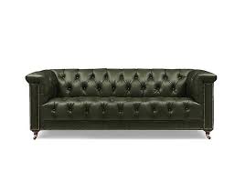 Wallace 3 Seater Leather Chesterfield