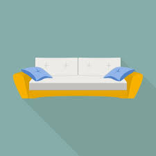 Pillow Sofa Icon Flat Ilration Of