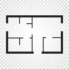 Minimalistic House Blueprint Icon