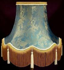 Blue Paisley Lampshades Table Lamps