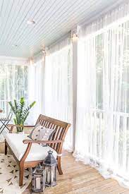 Diy Outdoor Curtains And Screened Porch