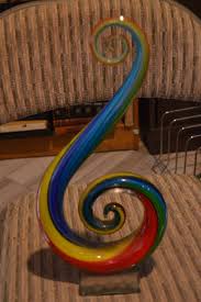 Brilliant Murano Spiral Glass Sculpture