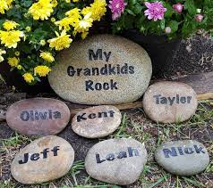 Namesake Stone Engraved Garden Stones