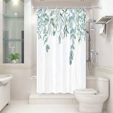 Watercolor Plant Stall Shower Curtain