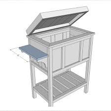 Outdoor Cooler Box Plans Built Cedar