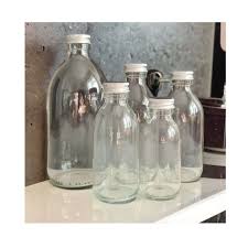 Clear Glass Bottles With Airtight