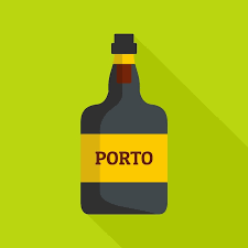 Premium Vector Port Wine Icon Flat
