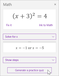 Generate A Practice Math Quiz With Math