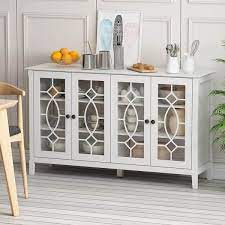 White Wood Buffet Sideboard