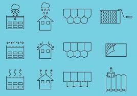 Roof Repair Icons 111768 Vector Art At