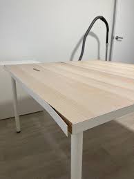 Ikea White Table Linnmon Adils Legs