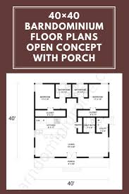 Barndominium Floor Plans Open Concept