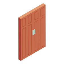 Glass Shower Stall Icon Isometric