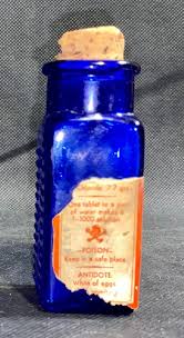 Antique Cobalt Blue Chloride Poison