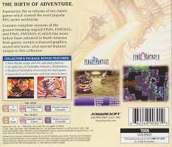Final Fantasy Origins For Playstation