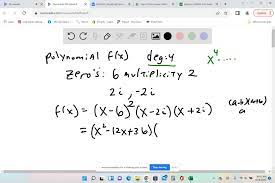Solved 9 Form A Polynomial F X With