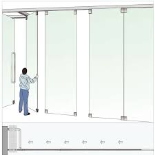Glass Bi Folding Partition Door
