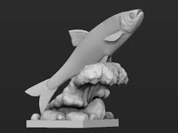 Fish Sculpture 3d Print Model By