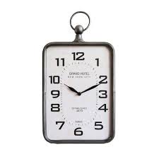 Metal Hanging Wall Clock With