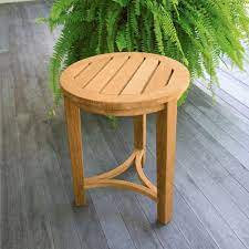 Small Teak Side Table Berwick Round