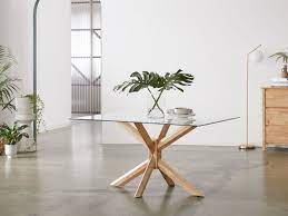 Bella Rectangle Glass Dining Table
