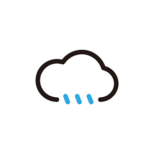 Drizzel Rain Weather Icon In