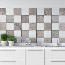 Adhesive Tiles Gray Marble Dekoidea