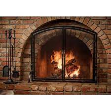 Single Panel Durable Fireplace Screen