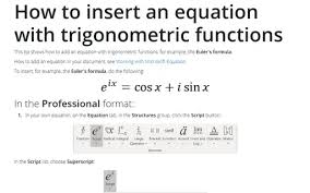 How To Insert An Equation With A Limit