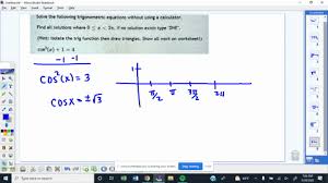 Following Trigonometric Quations