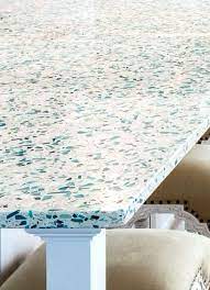 Recycled Sea Glass Style Countertop