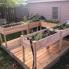 Raised Garden Bed Wood Planter Box