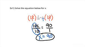 Solving Equations With Division Math