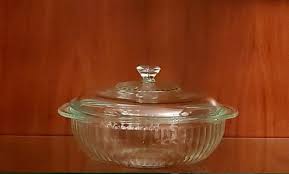 Vintage Pyrex Ribbed Covered Casserole