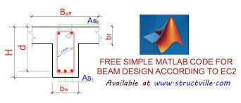 free matlab code for flexural design of