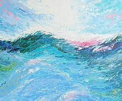 Andaman Sea Painting Abstract Wave