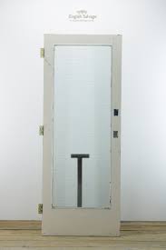 Single Panel Glass And Wire Mesh Door