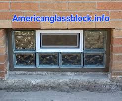 2 Glass Block Basement Windows
