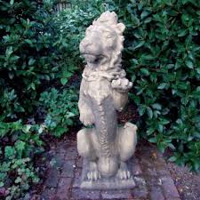 Foo Dogs 45cm Red Chinese Garden Statues