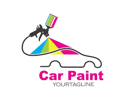 Car Paint Logo Icon Ilration Vector