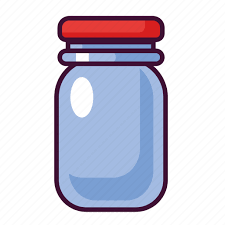 Bottle Glass Jar Icon On