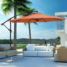 Ribs Metal Cantilever Patio Umbrella