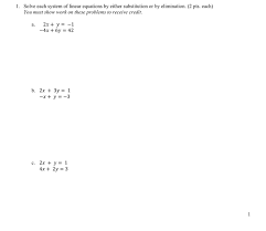 Solve Each System Of Linear Equations