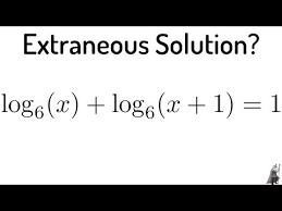 Logarithmic Equation Log 6