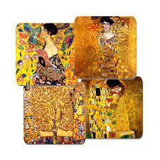 Gustav Klimt Coaster Set Of 4 High