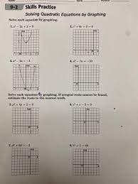 Skills Practice Solving Quadratic